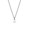 pear shaped white diamond pendant in a drop setting<br>with diamond-kissed bail and rope-style black gold chain <span class='visuallyhidden'>Call or text 323-404-2959 if you need shopping assistance.</span>