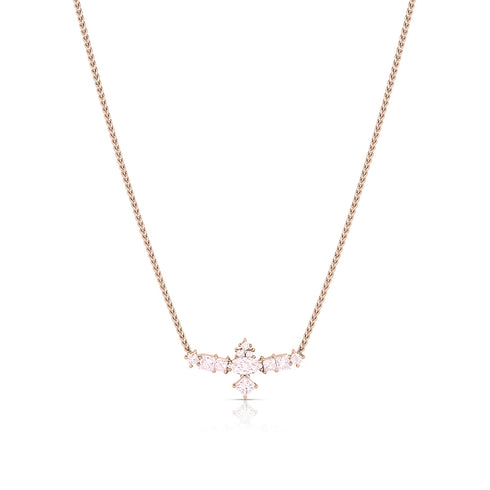 Dominique Cohen natural light pink diamond thunderbird pendant necklace, one of a kind<span class='visuallyhidden'>Call or text 323-404-2959 if you need shopping assistance.</span>