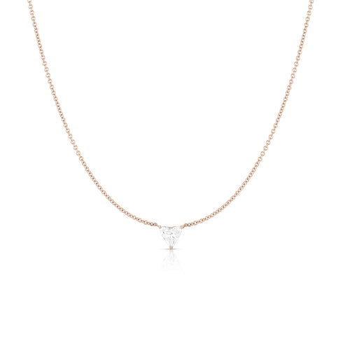 unique heart shaped diamond delicate choker <span class='visuallyhidden'>Call or text 323-404-2959 if you need shopping assistance.</span>