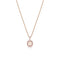cushion cut pale champagne diamond choker pendant necklace<br>framed in relief by two halos of pink diamond pave that continues up the bail <span class='visuallyhidden'>Call or text 323-404-2959 if you need shopping assistance.</span>