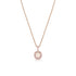 cushion cut pale champagne diamond choker pendant necklace<br>framed in relief by two halos of pink diamond pave that continues up the bail <span class='visuallyhidden'>Call or text 323-404-2959 if you need shopping assistance.</span>