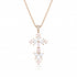 one of a kind light pink diamond and white diamond cross pendant necklace <span class='visuallyhidden'>Call or text 323-404-2959 for shopping assistance</span>