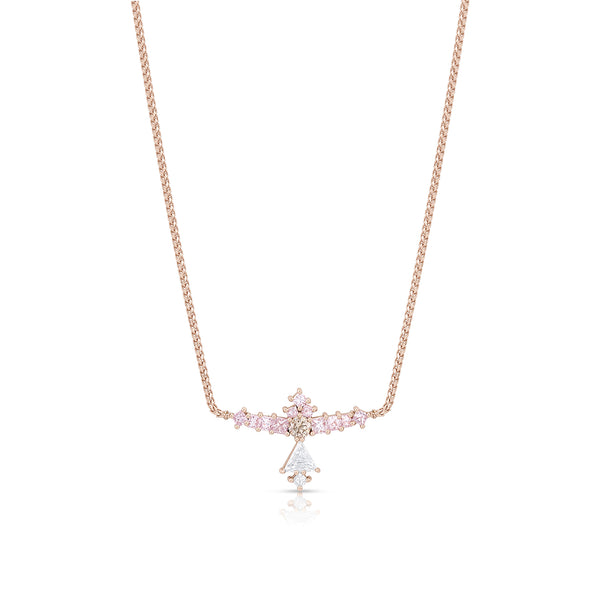 one of a kind pink diamond, champagne diamond, white diamond<br>phoenix choker, in 18k rose gold <span class='visuallyhidden'>Call or text 323-404-2959 if you need shopping assistance.</span>