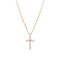 one of a kind pink diamond + mixed fancy amber to yellow diamonds<br>cross pendant necklace in 18k rose gold <span class='visuallyhidden'>Call or text 323-404-2959 if you need shopping assistance.</span>