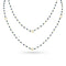 Dominique Cohen 2mm gemstone beads delicate chain necklace, in iolite and 18k yellow gold <span class='visuallyhidden'>Call, text 323-404-2959 for shopping help.</span>