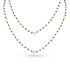 Dominique Cohen 2mm gemstone beads delicate chain necklace, in iolite and 18k yellow gold <span class='visuallyhidden'>Call, text 323-404-2959 for shopping help.</span>