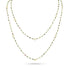 Dominique Cohen 2mm gemstone beads delicate chain necklace, in mixed tourmaline and 18k yellow gold <span class='visuallyhidden'>Call, text 323-404-2959 for shopping help.</span>