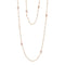 Dominique Cohen 2mm gemstone beads delicate chain necklace, in responsibly sourced fossilized ivory and 18k rose gold <span class='visuallyhidden'>Call, text 323-404-2959 for shopping help.</span>
