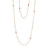 Dominique Cohen 2mm gemstone beads delicate chain necklace, in responsibly sourced fossilized ivory and 18k rose gold <span class='visuallyhidden'>Call, text 323-404-2959 for shopping help.</span>