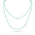 Dominique Cohen 2mm gemstone beads delicate chain necklace, in sleeping beauty turquoise and 18k yellow gold <span class='visuallyhidden'>Call, text 323-404-2959 for shopping help.</span>