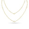 Dominique Cohen 2mm gemstone beads delicate chain necklace, in yellow pyrite and 18k yellow gold <span class='visuallyhidden'>Call, text 323-404-2959 for shopping help.</span>