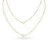 Dominique Cohen 2mm gemstone beads delicate chain necklace, in yellow pyrite and 18k yellow gold <span class='visuallyhidden'>Call, text 323-404-2959 for shopping help.</span>