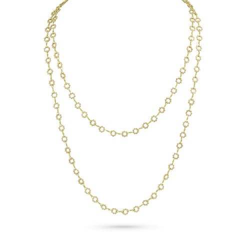 textural dominique cohen buddha link chain,<br>in solid 18k gold, 42 inch length <span class='visuallyhidden'>Call or text 323-404-2959 if you need shopping assistance.</span>