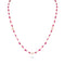 Dominique Cohen oval gemstone beads delicate chain necklace, in pink tourmaline and 18k rose gold <span class='visuallyhidden'>Call, text 323-404-2959 for shopping help.</span>