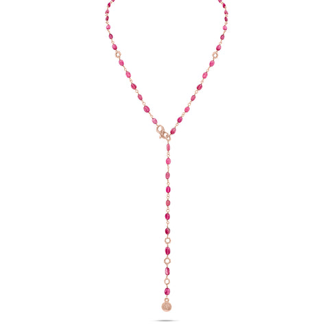 wear traditional, or lariat style,<br>connecting the lobster clasp to any feature link <span class='visuallyhidden'>Call or text 323-404-2959 if you need shopping assistance.</span>