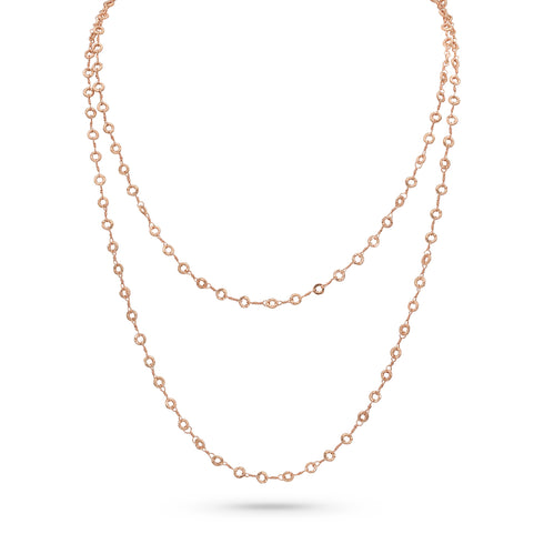 in rose gold, 42 inch length <span class='visuallyhidden'>Call, text 323-404-2959 for shopping help.</span>