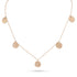 The original five-coin necklace by Dominique Cohen, as worn on The Newsroom, here in all 18k rose gold <span class='visuallyhidden'>Call, text 323-404-2959 for shopping help.</span>