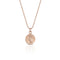 Dominique Cohen petite goddess coin delicate pendant necklace, in 18k rose gold <span class='visuallyhidden'>Call, text 323-404-2959 for shopping help.</span>