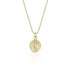 Dominique Cohen petite goddess coin delicate pendant necklace, in 18k yellow gold <span class='visuallyhidden'>Call, text 323-404-2959 for shopping help.</span>