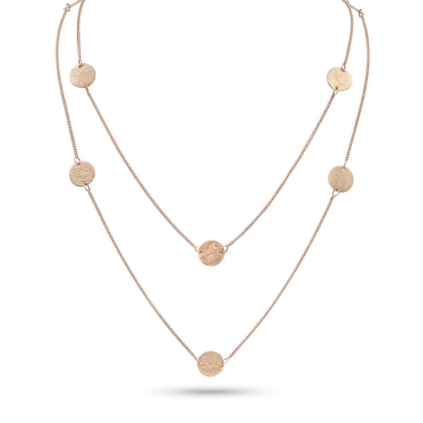 griffin coin and box chain long station necklace, in yellow gold <span class='visuallyhidden'>Call, text 323-404-2959 for shopping help.</span>