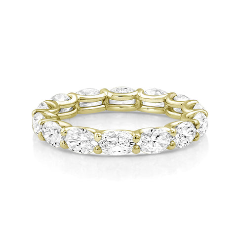 white AG diamonds in yellow gold;<br>also comes in mined diamonds <span class='visuallyhidden'>Contact the Beverly Hills store at 323-404-2959 or through this website for shopping assistance.</span>