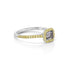 ring side view, showing the<br>beautiful yellow gold and white gold settings <span class='visuallyhidden'>Call or text 323-404-2959 if you need shopping assistance.</span>