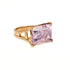 amethyst tranquility cocktail ring with pretty bridge band <span class='visuallyhidden'>Call, text 323-404-2959 for shopping help.</span>