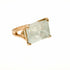 polished aquamarine 35 carat cocktail ring with pretty bridge band, in 18k rose gold <span class='visuallyhidden'>Call, text 323-404-2959 for shopping help.</span>