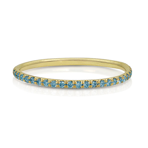 must-have microstacker diamond eternity ring, in blue diamonds and yellow gold <span class='visuallyhidden'>Call, text 323-404-2959 for shopping help.</span>