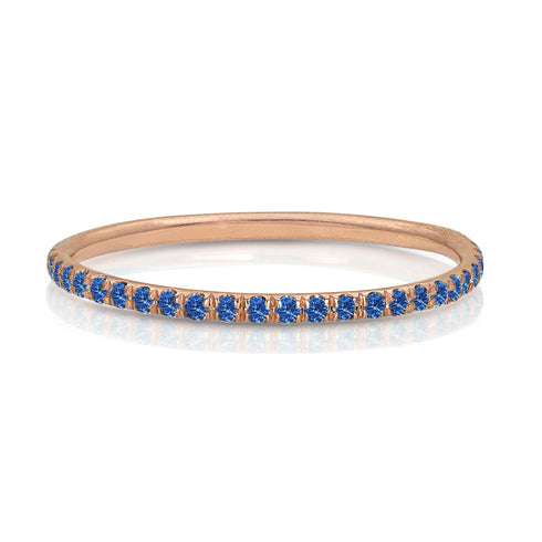 delicate eternity stack ring in blue sapphires<br>— a timeless beauty you will wear, and wear <span class='visuallyhidden'>Call or text 323-404-2959 if you need shopping assistance.</span>