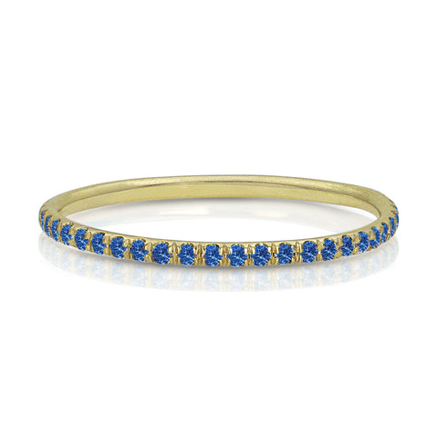 delicate eternity stack ring in blue sapphires<br>— a timeless beauty you will wear, and wear <span class='visuallyhidden'>Call or text 323-404-2959 if you need shopping assistance.</span>