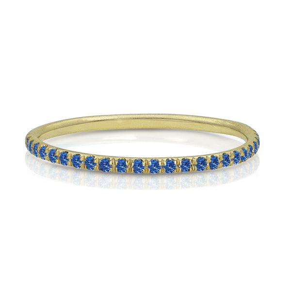 delicate eternity stack ring in blue sapphires<br>— a timeless beauty you will wear, and wear <span class='visuallyhidden'>Call or text 323-404-2959 if you need shopping assistance.</span>