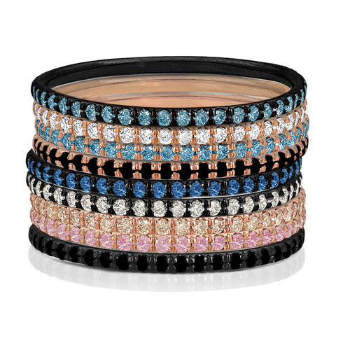 as part of a rose gold, sexy noir rainbow stack — hot! <span class='visuallyhidden'>Call, text 323-404-2959 for shopping help.</span>