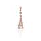 Dominique Cohen diamond-kissed Eiffel Tower enhancer, on hinged bail, in 18k rose gold <span class='visuallyhidden'>Call or text 323-404-2959 if you need shopping assistance.</span>