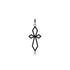 Dominique Cohen delicate deco cross enhancer, hinged bail, in black diamonds and 18k black gold <span class='visuallyhidden'>Call, text 323-404-2959 for shopping help.</span>