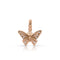 Dominique Cohen diamond-kissed butterfly charm enhancer, on hinged bail, in 18k yellow gold <span class='visuallyhidden'>Call or text 323-404-2959 if you need shopping assistance.</span>