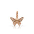 Dominique Cohen diamond-kissed butterfly charm enhancer, on hinged bail, in 18k yellow gold <span class='visuallyhidden'>Call or text 323-404-2959 if you need shopping assistance.</span>