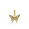 Dominique Cohen diamond-kissed butterfly charm enhancer, on hinged bail, in 18k yellow gold <span class='visuallyhidden'>Call or text 323-404-2959 if you need shopping assistance.</span>