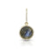 round cabochon enhancer with diamond surround and diamond-faced smooth-back bail, size small, in labradorite and 18k yellow gold <span class='visuallyhidden'>Call, text 323-404-2959 for shopping help.</span>