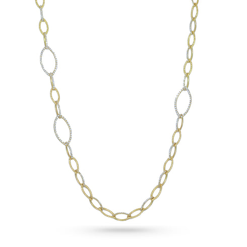 diamond links + hand-tooled, textured gold links + three diamond marquis links (sample configuration) <span class='visuallyhidden'>Call, text 323-404-2959 for shopping help.</span>