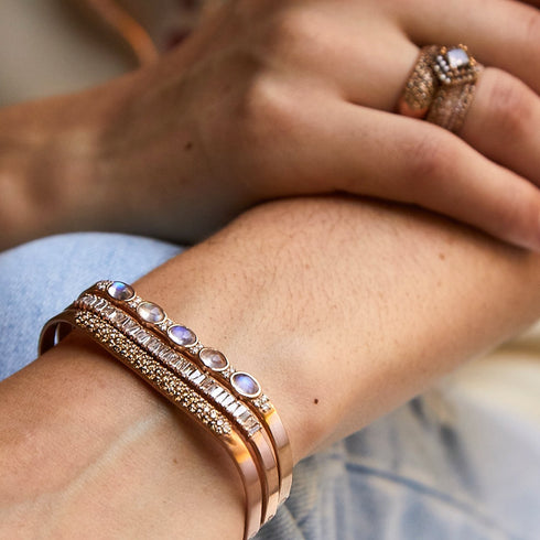 with our moonstone ovals<br>and champagne diamond pavé versions <span class='visuallyhidden'>Call or text 323-404-2959 if you need shopping assistance.</span>
