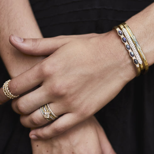 in yellow, white, and blue diamonds<br>and in blue sapphire<br>hop the look > nightfall <span class='visuallyhidden'>Call, text 323-404-2959 for shopping help.</span>