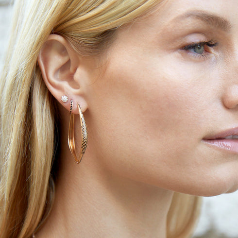 in black diamonds and rose gold<br>shop the look > contrast splendor <span class='visuallyhidden'>Call, text 323-404-2959 for shopping help.</span>