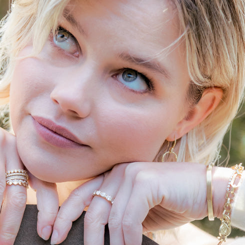 white diamond sis, above a two-stack of her little sis<br>shop the look > hello, sunshine <span class='visuallyhidden'>Call or text 323-404-2959 if you need shopping assistance.</span>