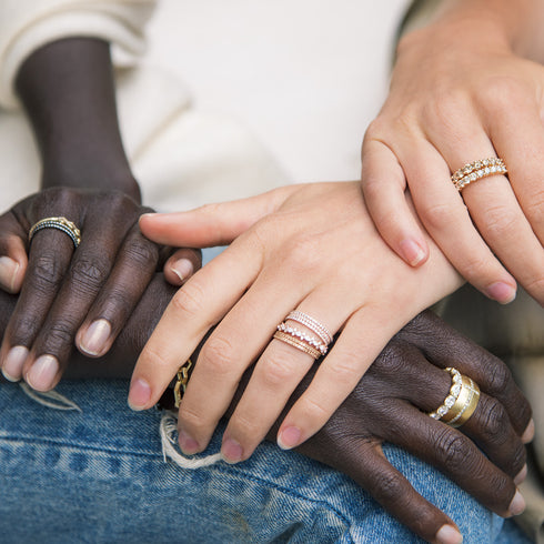 in white diamonds, and in champagne diamonds<br>shop the look > girl time <span class='visuallyhidden'>Call, text 323-404-2959 for shopping help.</span>