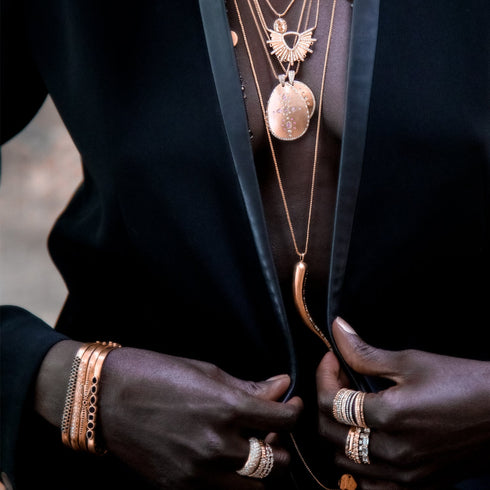 in black gold, and in rose gold<br>shop the look > aurora <span class='visuallyhidden'>Call or text 323-404-2959 if you need shopping assistance.</span>