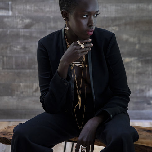 with little cuzz, and double bar beauties<br>shop the look > stargazing <span class='visuallyhidden'>Call or text 323-404-2959 if you need shopping assistance.</span>