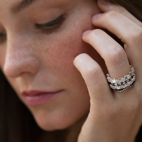 with friends<br>shop the look > mine, up close <span class='visuallyhidden'>Call or text 323-404-2959 if you need shopping assistance.</span>