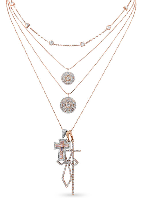 white diamond, rose gold sis<br>shop the look >rosy bling <span class='visuallyhidden'>Call, text 323-404-2959 for shopping help.</span>