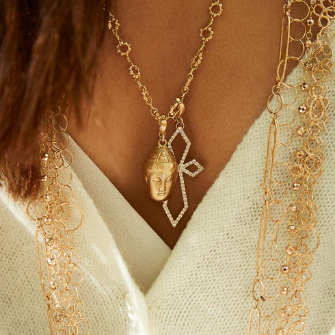 in our larger version<br>white diamonds in rose gold<br>shop the look > oh, so feminine <span class='visuallyhidden'>Call, text 323-404-2959 for shopping help.</span>